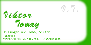 viktor tomay business card